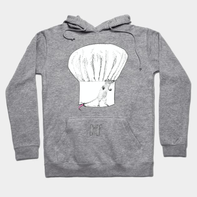 Chef's Hat with rat Hoodie by Créa'RiBo